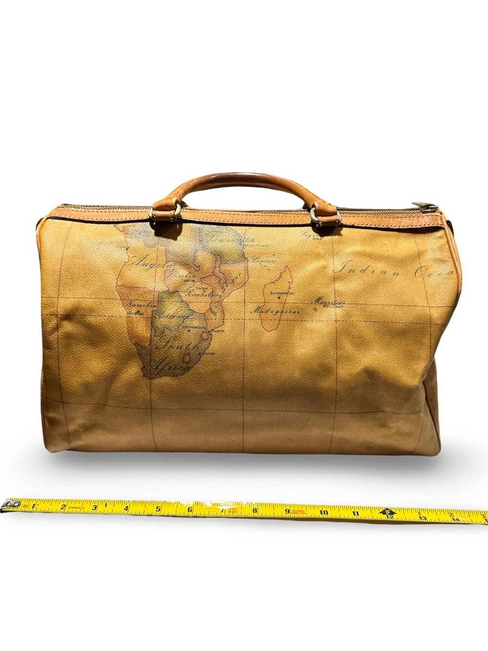 Vintage Alviero Martini 1ª Classe Geo Map Travel Bag | Handbag | Gender Neutral